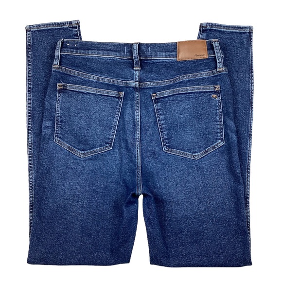 Madewell 10” High Rise Skinny Jeans Blue Like New - Picture 6 of 13